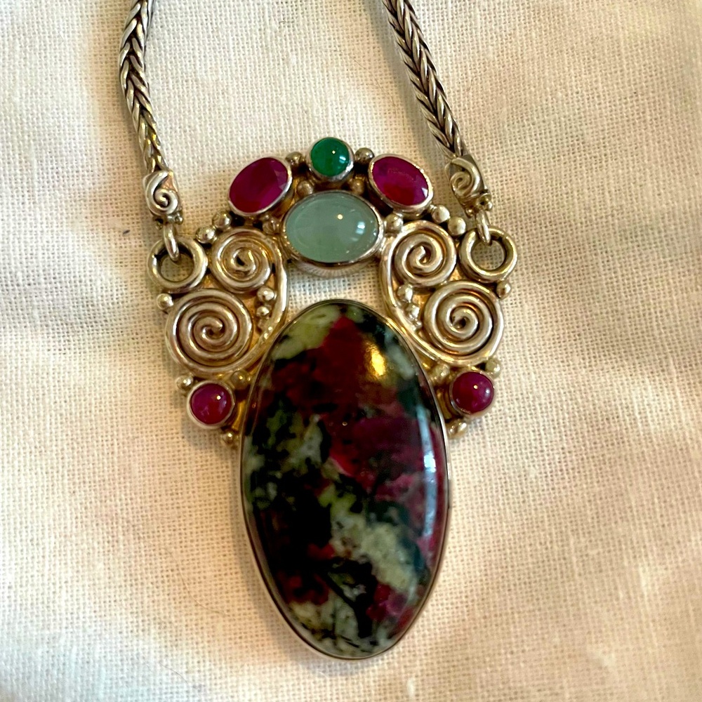 🍇Eudialyte + Sterling Necklace